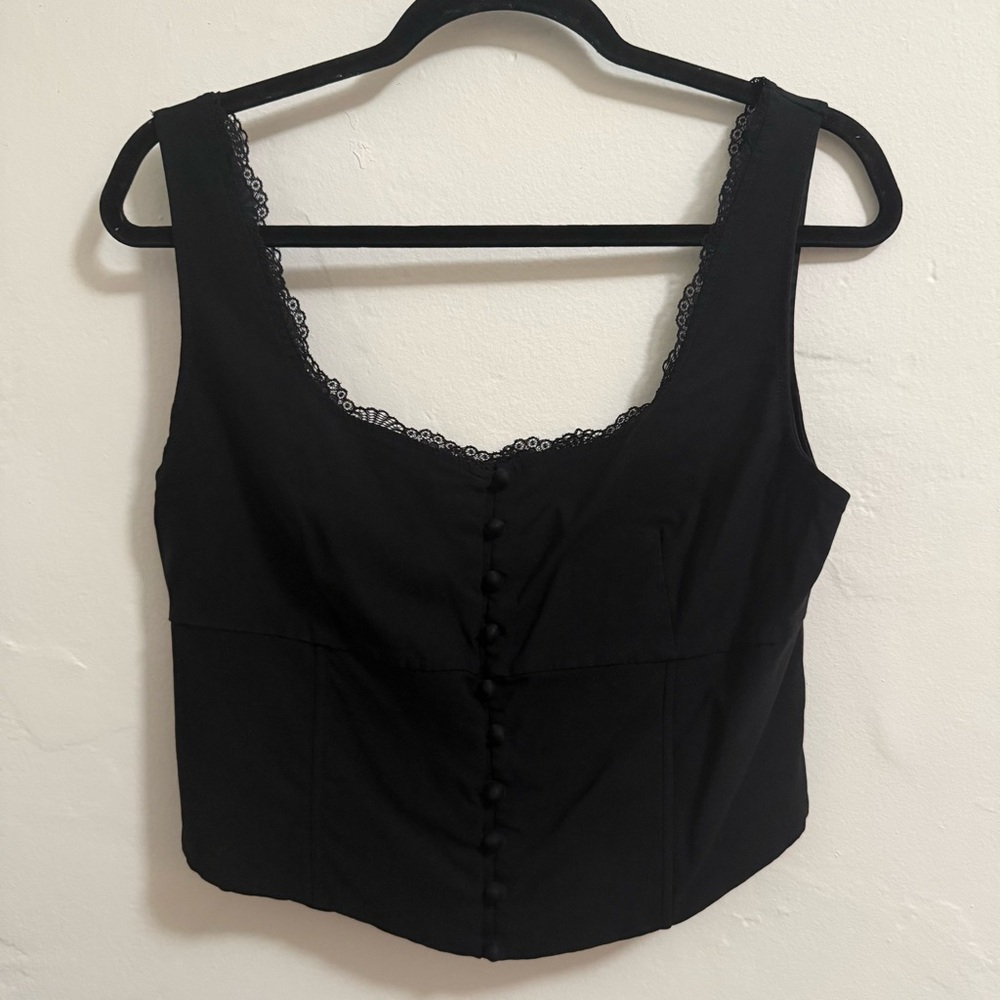 Top with Lace Trim